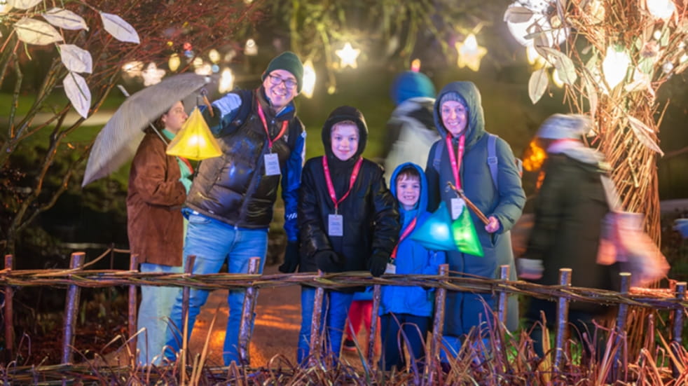Family at Wakehurst Gardens Glow